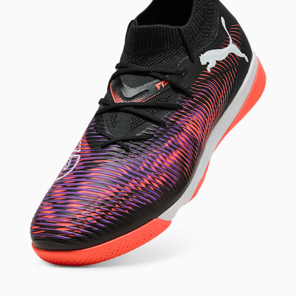 Chaussures de soccer pour l’entraînement en salle FUTURE 8 MATCH Homme, PUMA Black-PUMA White-Glowing Red, extralarge
